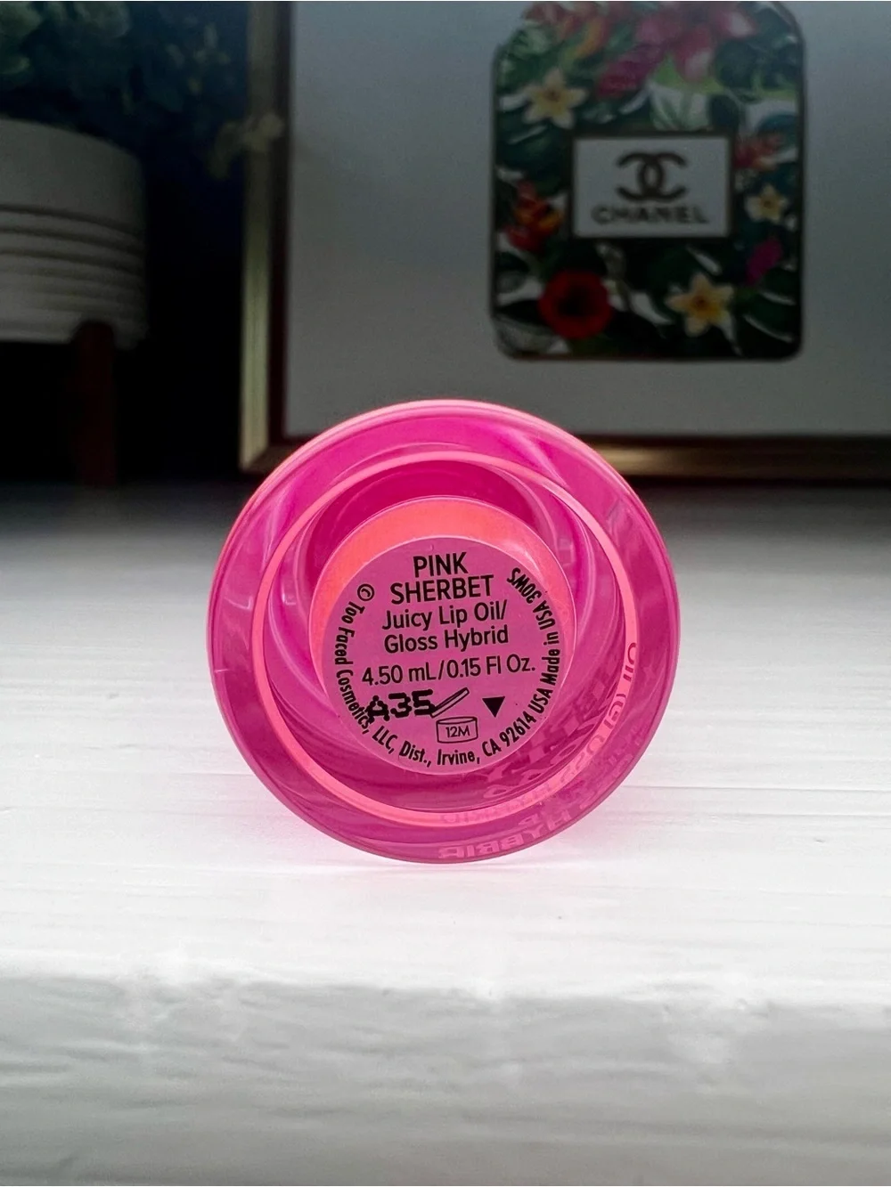 Too Faced Kissing Jelly Gloss Pink Sherbet Juicy Lip Oil/Gloss Limited Edition